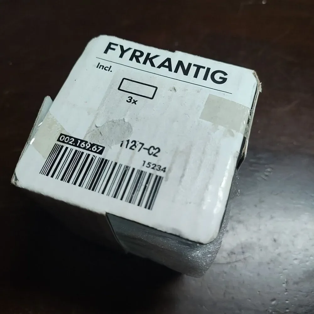 FYRKANTIG IKEA Glass container x3